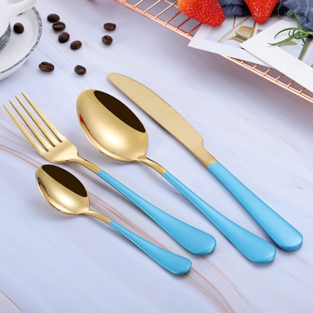 Multi-Colors Rainbow Cutlery Set - east2cart.uk