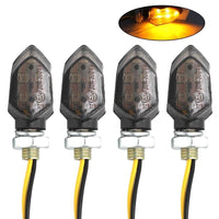 4PCS Motorcycle Smoke Lens Turn Signal Lights