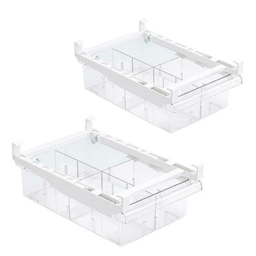 Transparent Refrigerator Organizer Bin Storage Box Compartment Refrigerator Drawer Fridge Storage Bin Containers Pantry Freezer - east2cart.uk