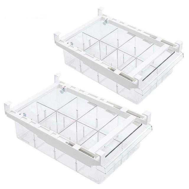 Transparent Refrigerator Organizer Bin Storage Box Compartment Refrigerator Drawer Fridge Storage Bin Containers Pantry Freezer - east2cart.uk