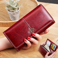 Women's wallet made of leather Wallets Three fold VINTAGE Womens purses mobile phone Purse Female Coin Purse Carteira Feminina - east2cart.uk