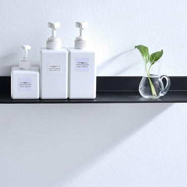 Wholesale Promotion Bathroom Accessories 30-50cm Modern Matt Black Bathroom Shelves Kitchen Wall Shelf Shower Bath Storage Rack - east2cart.uk