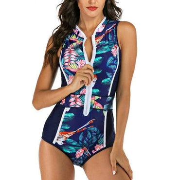 Rash Guard One Piece Black Beachwear - east2cart.uk