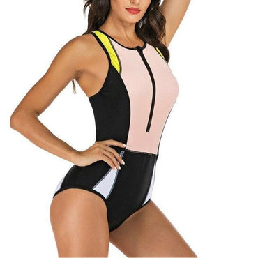 Rash Guard One Piece Black Beachwear - east2cart.uk