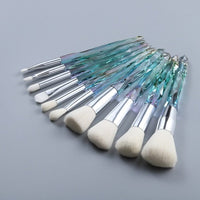 Crystal Makeup Brushes Powder Foundation - east2cart.uk
