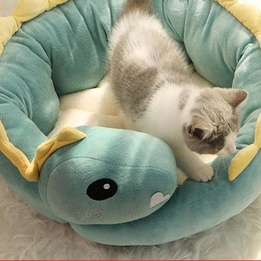 Dinosaur Sleep Cushion For Cat - east2cart.uk