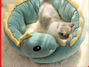 Dinosaur Sleep Cushion For Cat - east2cart.uk
