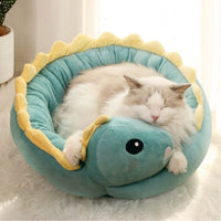 Dinosaur Sleep Cushion For Cat - east2cart.uk