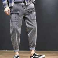 Men's Loose Stylish Harlan Beam Feet Casual Jeans - east2cart.uk