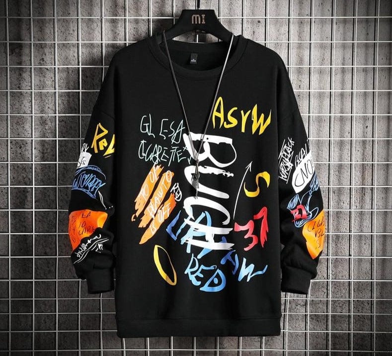 Oversized Hip Hop Men's Sweatshirt