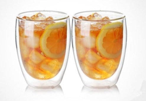 Transparent Heat-resistant Double Wall Glass Mugs - east2cart.uk