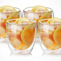 Transparent Heat-resistant Double Wall Glass Mugs - east2cart.uk