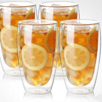 Transparent Heat-resistant Double Wall Glass Mugs - east2cart.uk