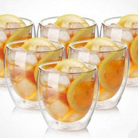 Transparent Heat-resistant Double Wall Glass Mugs - east2cart.uk