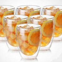 Transparent Heat-resistant Double Wall Glass Mugs - east2cart.uk