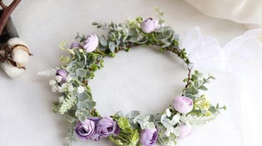 Pink Flowers Crown Festival Headpiece Women Hair Accessories Headdress Girl Baby Crown Floral Garland Wedding Floral Headwear - east2cart.uk