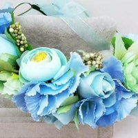 Pink Flowers Crown Festival Headpiece Women Hair Accessories Headdress Girl Baby Crown Floral Garland Wedding Floral Headwear - east2cart.uk