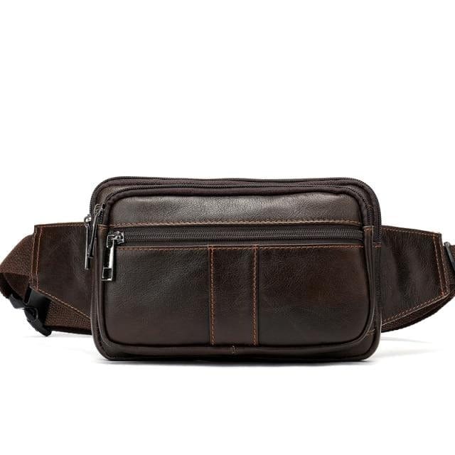 MVA Men's Waist Bag Leather Male Fanny Pack Men's Belt Bag for Man Belt Pouch Phone Hip Bum Bags Belts Travel Waist Packs 8966 - east2cart.uk