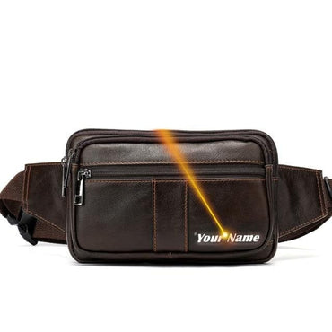 MVA Men's Waist Bag Leather Male Fanny Pack Men's Belt Bag for Man Belt Pouch Phone Hip Bum Bags Belts Travel Waist Packs 8966 - east2cart.uk