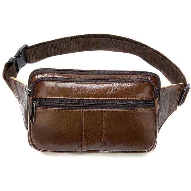 MVA Men's Waist Bag Leather Male Fanny Pack Men's Belt Bag for Man Belt Pouch Phone Hip Bum Bags Belts Travel Waist Packs 8966 - east2cart.uk