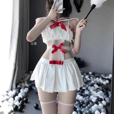 Sexy Sailor Cute Anime See Through Erotic Lingerie