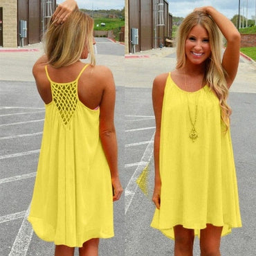 fluorescence summer chiffon dress - east2cart.uk