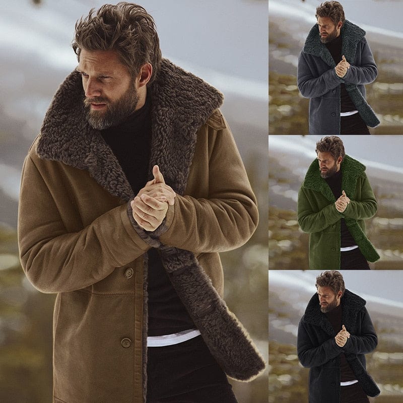 Classic Winter Warm Wool Blend Overcoat