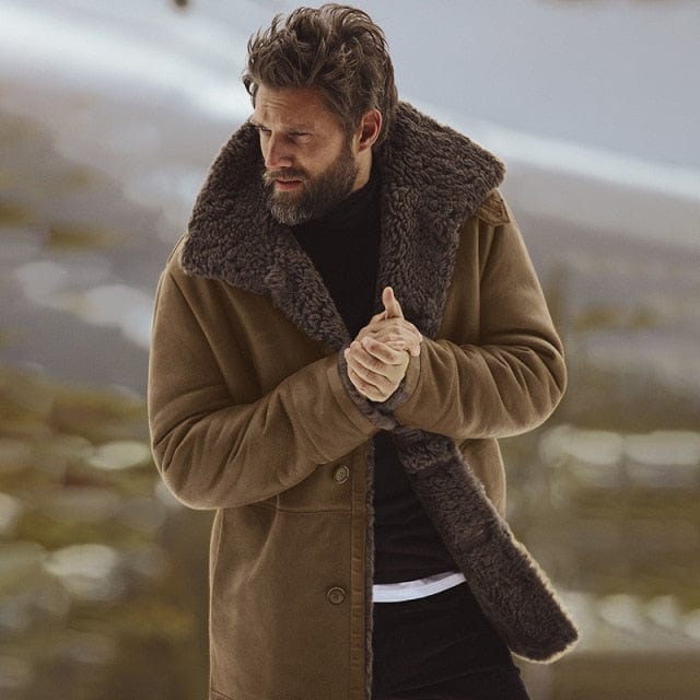 Classic Winter Warm Wool Blend Overcoat