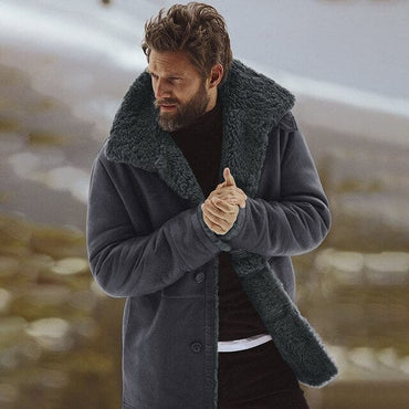 Classic Winter Warm Wool Blend Overcoat