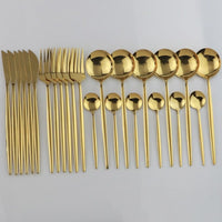24pcs Stainless Steel Cutlery Set