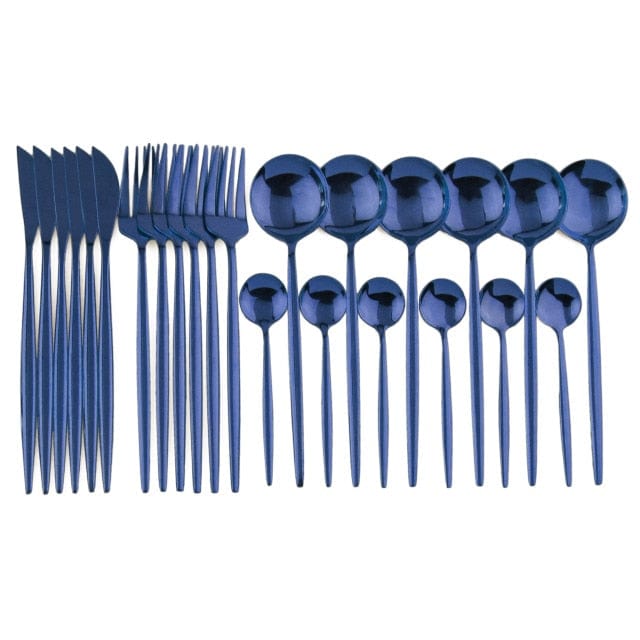 24pcs Stainless Steel Cutlery Set