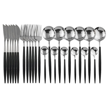 24pcs Stainless Steel Cutlery Set