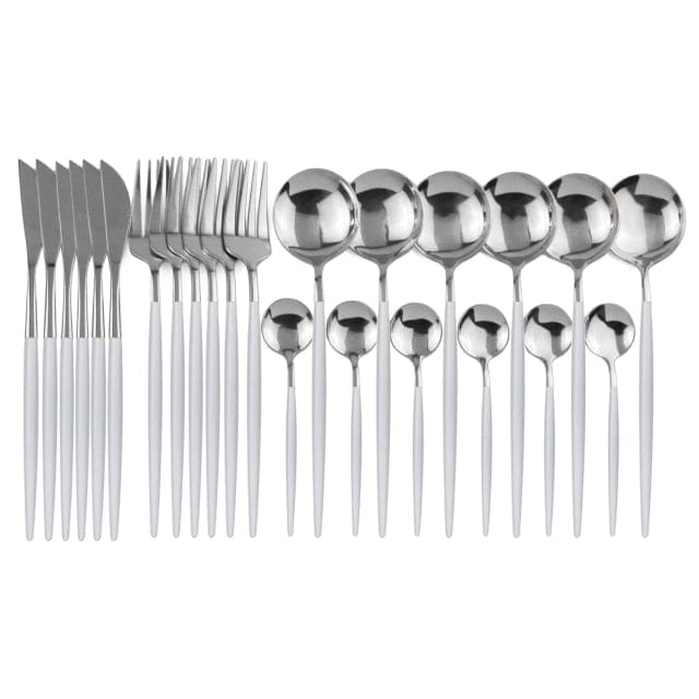 24pcs Stainless Steel Cutlery Set