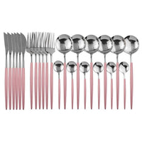 24pcs Stainless Steel Cutlery Set