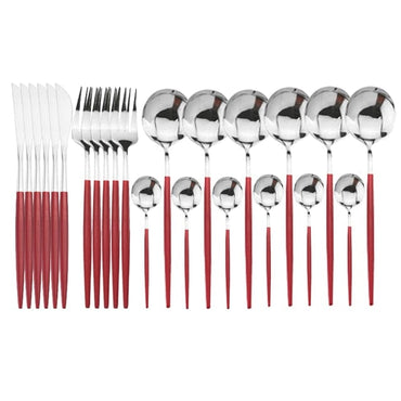 24pcs Stainless Steel Cutlery Set