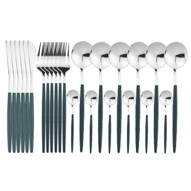 24pcs Stainless Steel Cutlery Set