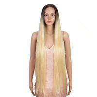 Synthetic Deep Part Long Straight Wig - east2cart.uk