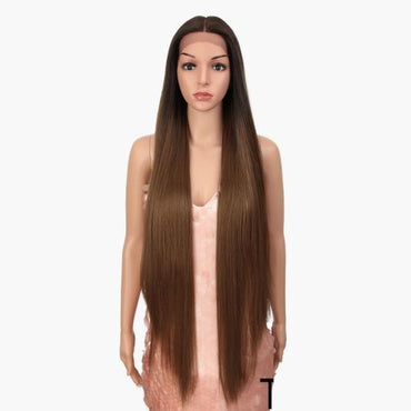 Synthetic Deep Part Long Straight Wig - east2cart.uk