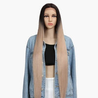 Synthetic Deep Part Long Straight Wig - east2cart.uk
