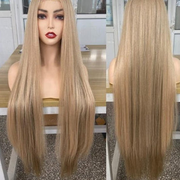 Synthetic Deep Part Long Straight Wig - east2cart.uk