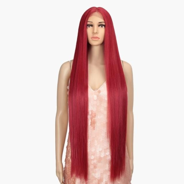 Synthetic Deep Part Long Straight Wig - east2cart.uk