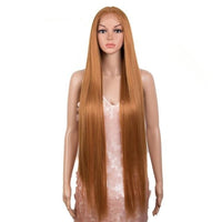Synthetic Deep Part Long Straight Wig - east2cart.uk