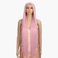 Synthetic Deep Part Long Straight Wig - east2cart.uk