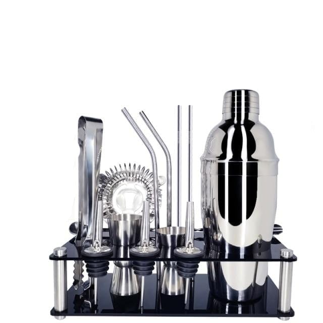 15Pcs Premium Stainless Steel Barware Cocktail Shaker Set - east2cart.uk