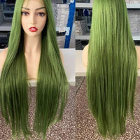 Synthetic Deep Part Long Straight Wig - east2cart.uk