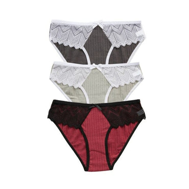 3PCS Ladies Cotton Lace Lingerie - east2cart.uk