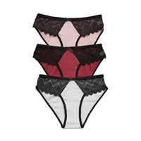 3PCS Ladies Cotton Lace Lingerie - east2cart.uk