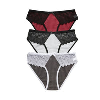 3PCS Ladies Cotton Lace Lingerie - east2cart.uk
