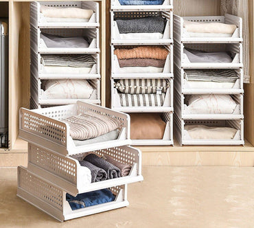 Clothing Organizer Shelf Rack Box