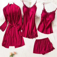 5 Pieces Elegant Women Pyjama Set - east2cart.uk